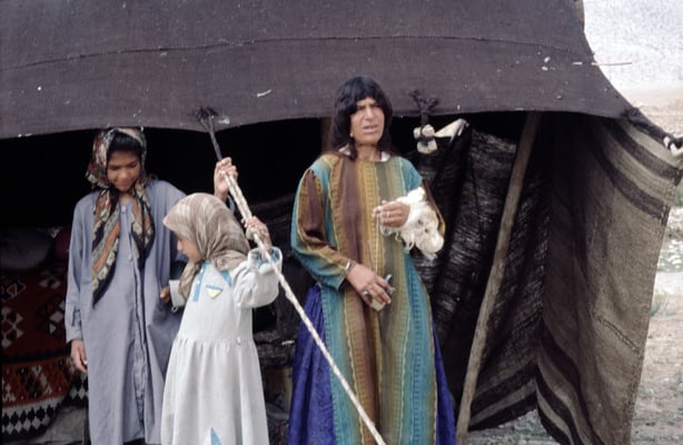 Iran, Besuch in einem Lager der Kaschgai Nomaden