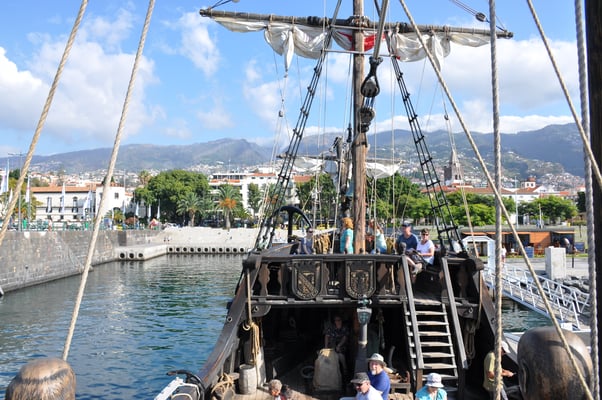 Madeira, Funchal, Bootsfahrt, Nachbau der Santa Maria von Christoph Kolumbus