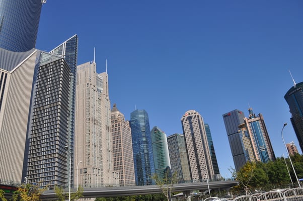 China, Shanghai, Wolkenkratzer