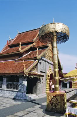 Thailand, Tempelanlage Wat Phra That Doi Suthep