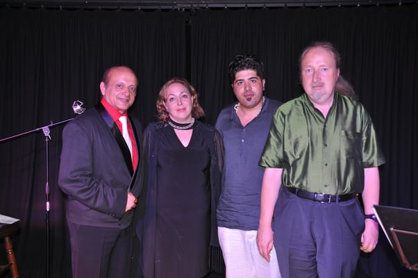 KuBe Konzert "Persische Phantasien", Madjid Ghanipour (Sänger), Haleh Hormozi​ (Klavier), Arasch Talebi (Santour) und Michael Britz in der Breite 63, Saarbrücken am 03. September 2016.