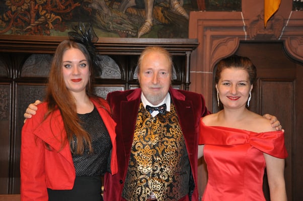 KuBe Konzert "Die Nacht ist einsam ohne Dich", 19. November 2021 im Rathausfestsaal Saarbrücke, Elisa Wehrle, Michael Britz und Natalia Malkova. 