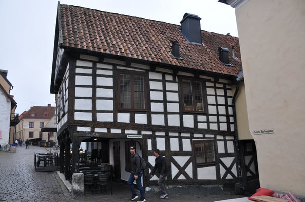 Schweden, Gotland, Visby, Stadtmauer und Altstadt