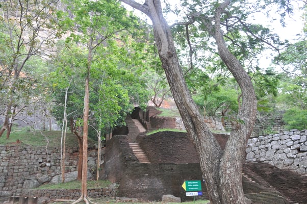 Sri Lanka, Sigirya, Rieselfels Sigirya (Löwenfels)