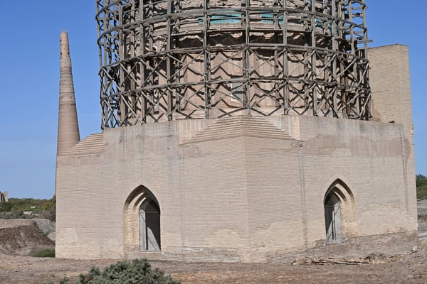 Turkmenistan, Konya Urgench, Ruinen der alten choresmischen Hauptstadt Gurgandsch