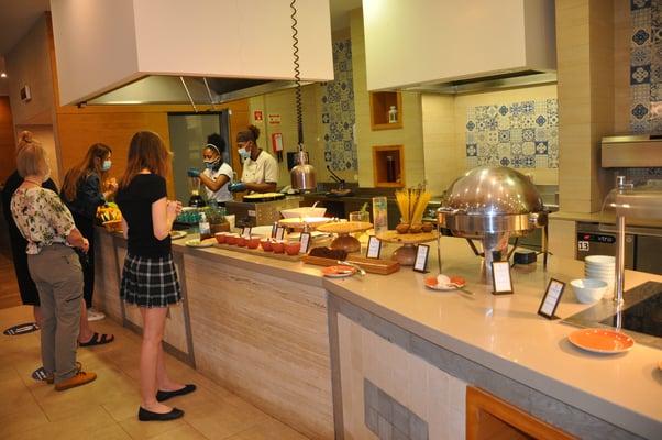 Kap Verden, Insel Sal, Frühstücksbuffet im Hilton