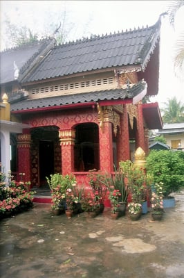 Laos, Luang Prabang, Tempel Wat Phra Bat Tai