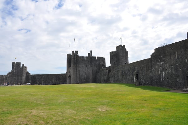 Wales, Auf dem Weg nach Irland: Station in Pembroke, Normannenburg