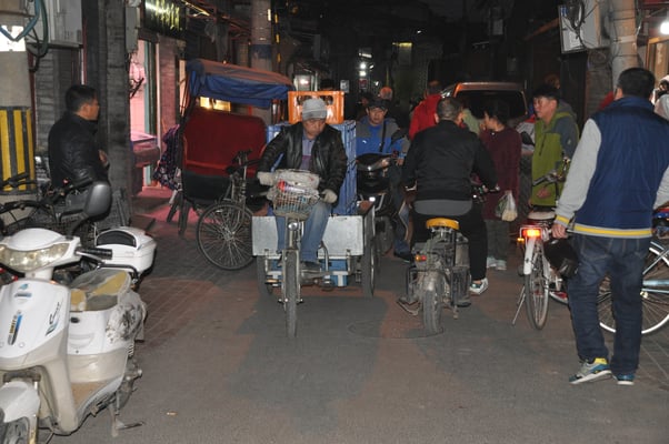 China, Peking, Rikscha Fehrt durch die Hutongs (Historische Altstadt von Peking)