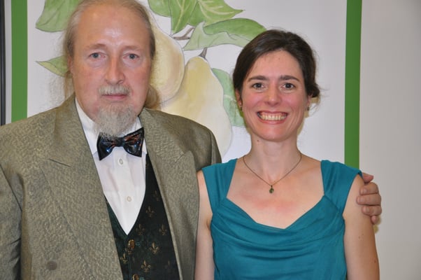 KuBe Konzert "Klangspiele" am 02. Oktober 2021 in der Breite 63 in Saarbrücken. Michael Britz mit  Verena Jochum (Harfe)