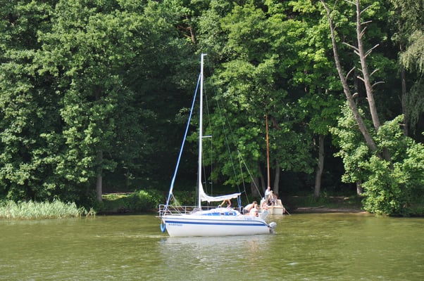 Fahrt auf dem Masurischen See Mazurski Park Krakjobrazobi