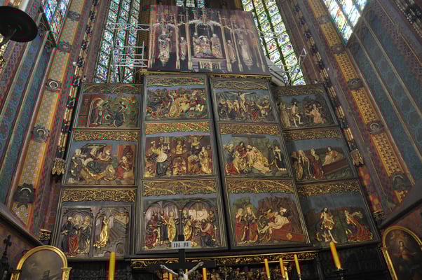 Polen: Krakau: Marienkirche mit Hochaltar von Veit Stoß