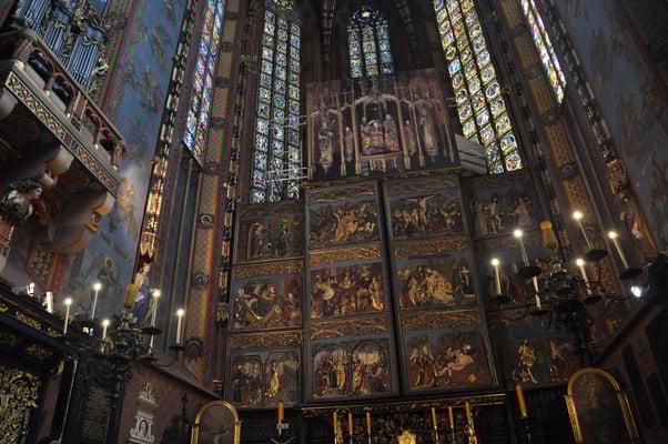 Polen: Krakau: Marienkirche mit Hochaltar von Veit Stoß