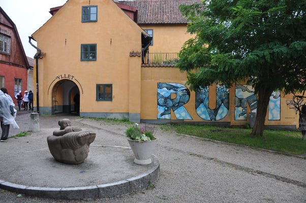 Schweden, Gotland, Visby, Stadtmauer und Altstadt