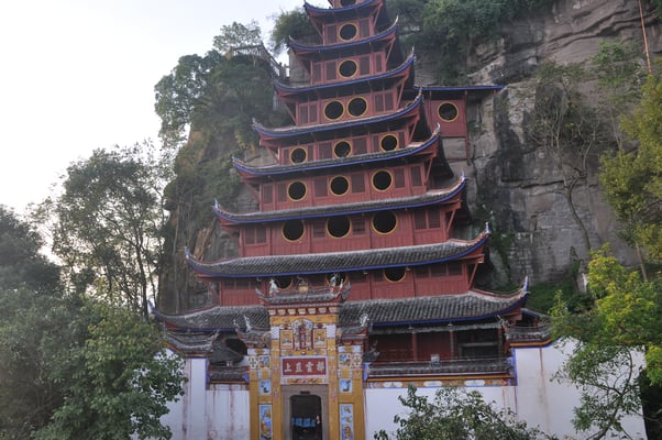 China, Yangtze Kreuzfahrt, Shibaozhai Tempel
