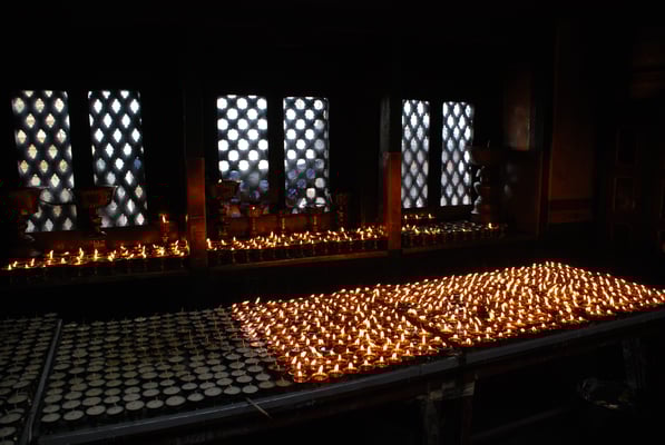 Nepal, Kathmandu, Stupa von Swayambhunath