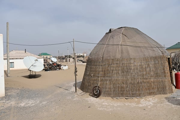 Turkmenistan, Besuch eines Dorfes