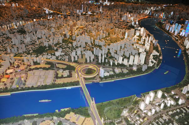 China, Shanghai, Stadtplanungsmuseum