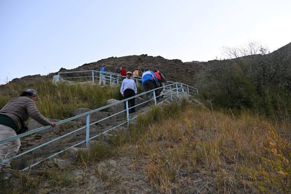 Turkmenistan, Dorf Nokhur, Sara Bibi Schrein und Friedhof