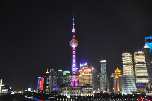 China, Shanghai bei Nacht