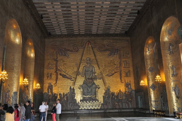 Schweden, Stockholm, Rathaus, (Verleihungsort der Nobelpreise)