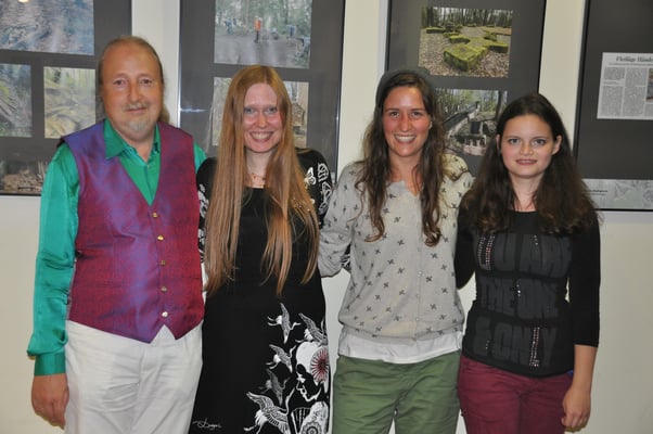 KuBe Konzert "Nika & Karambolage" am 11. August 2017 in der Breite 63, Saarbrücken. Michael Britz mit Annika Jonsson, Anne Stehrer und Katharina Ensinger.