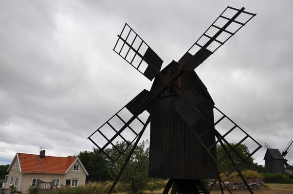 Schweden, Öland, Kronprinsen, Windmühlen