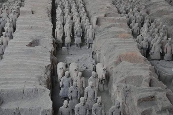 China, Xi'an, Terrakotta Armee des ersten chin. Kaisers Qin Shihuangdi