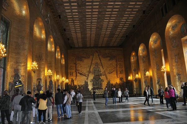 Schweden, Stockholm, Rathaus, (Verleihungsort der Nobelpreise)