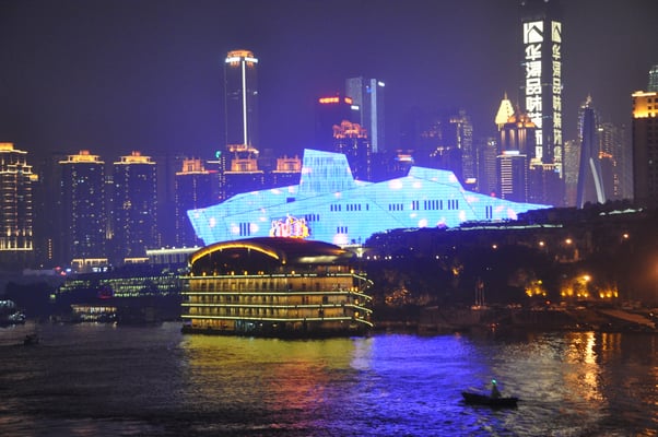 China, Chongqing, Beginn der Yangtze Kreuzfahrt