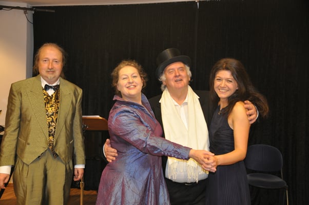 KuBe Konzert Serenata Italiana am 05. Mai 2017 im Leidinger, Saarbrücken. Michael Britz mit Ulrike Voltmer, Charles Robin Broad und Natalya Chepelyuk,