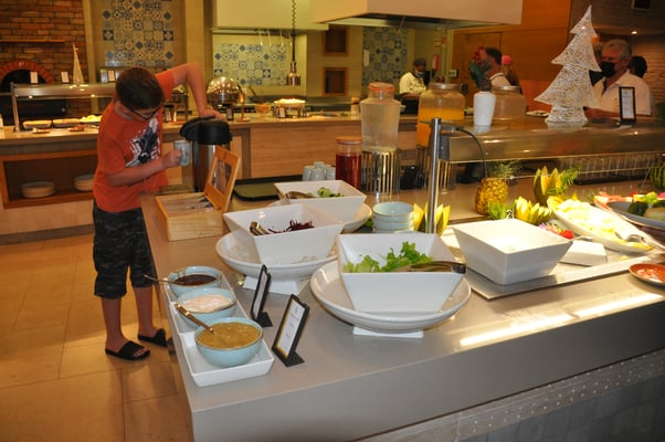 Kap Verden, Insel Sal, Frühstücksbuffet im Hilton