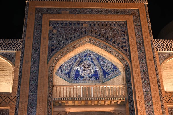 Usbekistan, Oase Chiwa bei Nacht