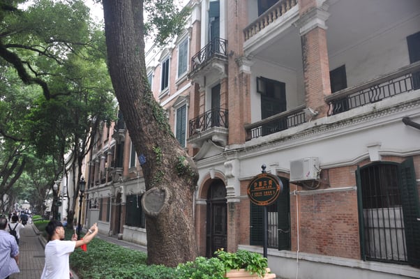 China, Kanton, Shamian Insel, Kolonialbauten