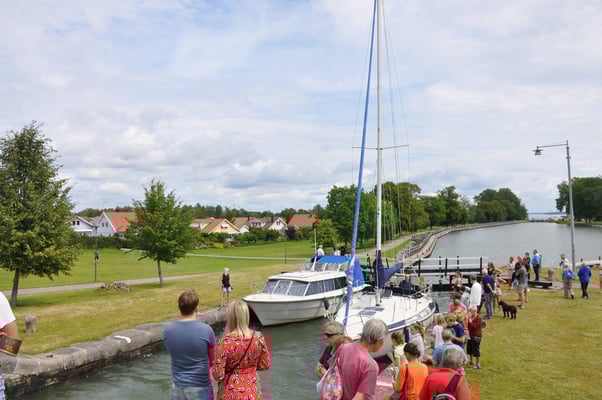 Schweden, Gästehafen Berg, Schleusentreppe, Göta Kanal