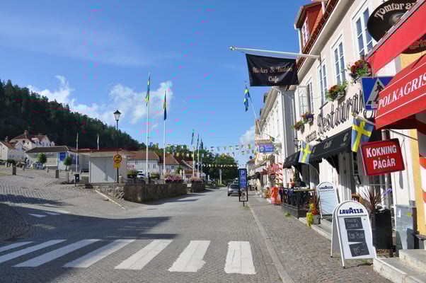 Schweden, Gränna, Erfindung der Zuckerstange durch Amalia Eriksson