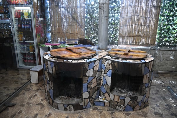 Turkmenistan, Ashgabad, Restaurantbesuch