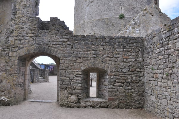Wales, Auf dem Weg nach Irland: Station in Pembroke, Normannenburg