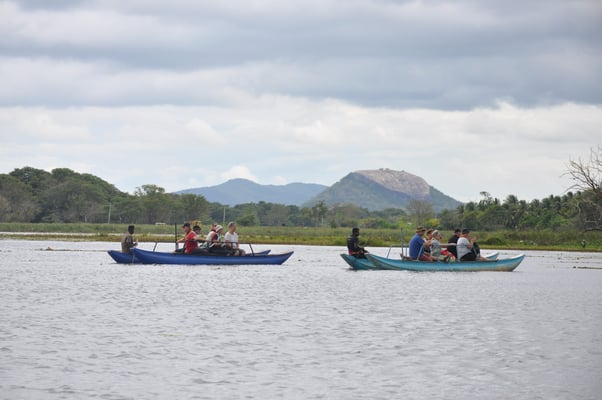 Sri Lanka, Hirwadunna, Katamaranfahrt auf dem Peripherie See