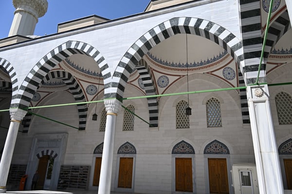 Turkmenistan, Ashgabad, Blaue Moschee