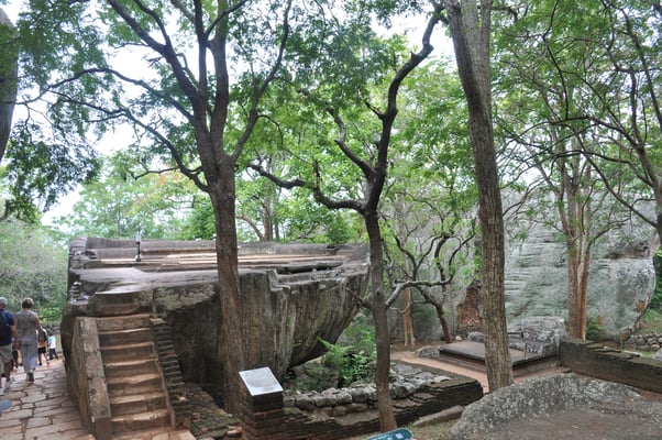 Sri Lanka, Sigirya, Rieselfels Sigirya (Löwenfels)