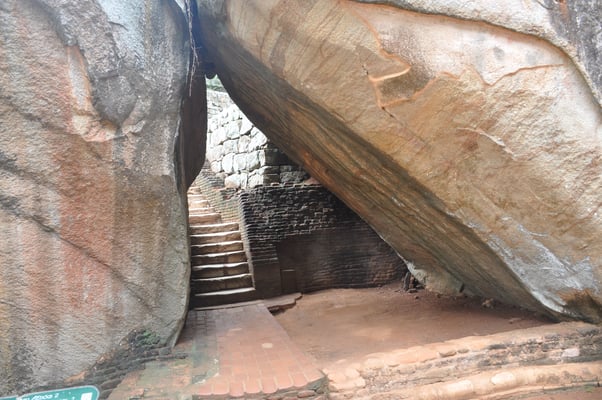 Sri Lanka, Sigirya, Rieselfels Sigirya (Löwenfels)