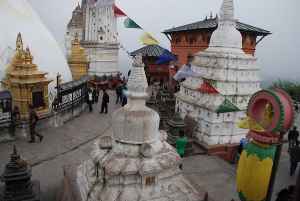 Nepal, Kathmandu, Stupa von Swayambhunath