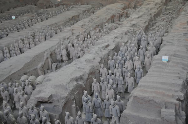 China, Xi'an, Terrakotta Armee des ersten chin. Kaisers Qin Shihuangdi