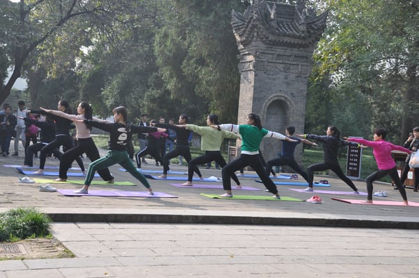 China, Xi'an, buddhistische Kleine Wildganspagode aus dem 8. Jhrt.