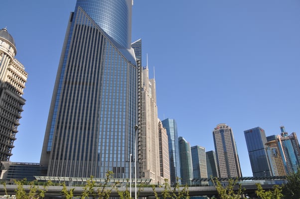 China, Shanghai, Wolkenkratzer