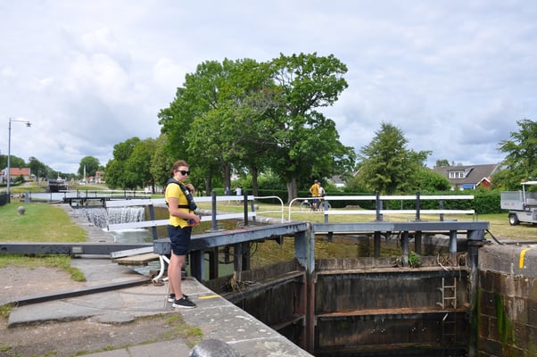 Schweden, Gästehafen Berg, Schleusentreppe, Göta Kanal