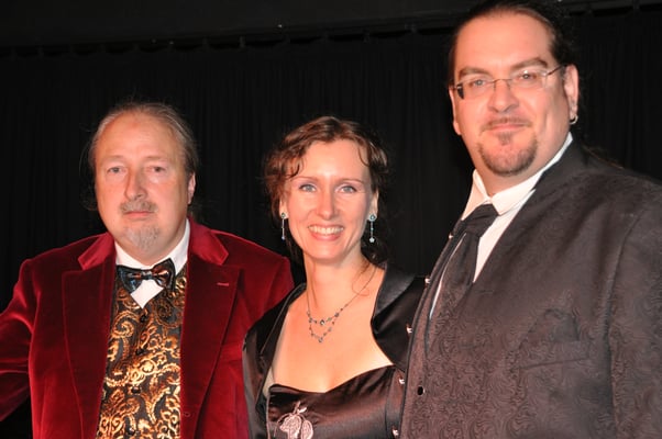 Michael Britz mit Marion Wildegger Bitz​ und Rouven Wildegger Bitz​ beim KuBe Konzert " A Midwinter's Night" am 28.11.2015, Breite 63, Saarbrücken