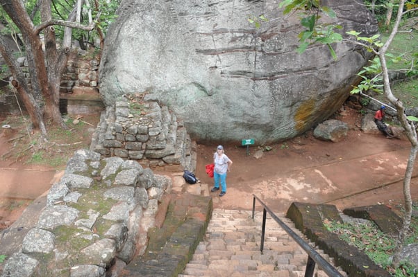 Sri Lanka, Sigirya, Rieselfels Sigirya (Löwenfels)