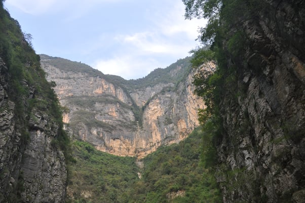 China, Yangtze Kreuzfahrt, Bootsfahrt auf einem Seitenarm des Yangtze